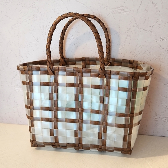 Khaki jelly handbag square concert festival travel NWT - Picture 2 of 10